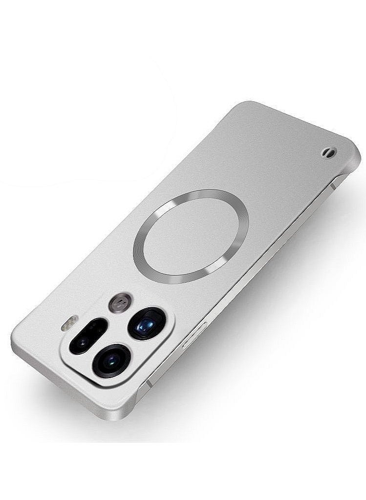 لحافظة Oppo Find X9 Pro، حماية عدسة الكاميرا، فائقة النحافة، بدون حواف، تدعم الشحن اللاسلكي، غطاء Oppo Find X9 Pro 5G واقي من الصدمات ومغناطيسي بلون موحد - Image 2