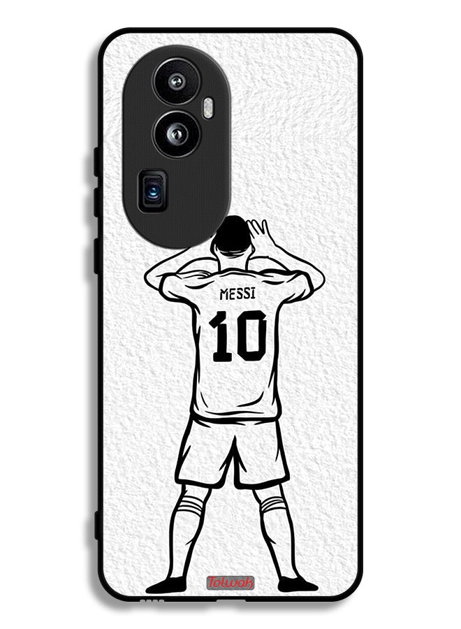 Tolwak Oppo Reno10 Pro Plus Protective Case Cover Messi Sketch - Image 1