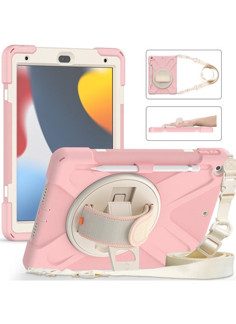 2025 Ipad Protective Cover 10.2 Inch Silicone PC Full Package For Apple Tablet IpadAir11 Shell 10th-Color:Sakura Powder-Applicable Model:ipad10th/ipad（A16）2025