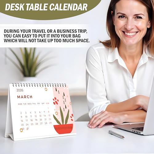 True Flair Trueflair Table Desk Calendar 2026, A5 Size, For Home And Office Use, Study Planner And Daily Tracking Organiser (Design 5) - Image 4