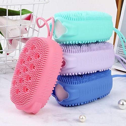 Voxmtix Bubble Bath Brush, Silicone Bath Body Brush,Ultra-Soft Scrubber for Shower Exfoliating, Body Brush for Unisex Good for Health Beauty (Multicolour) - Image 2