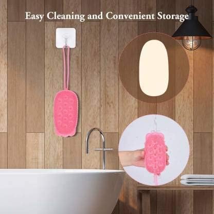 Voxmtix Bubble Bath Brush, Silicone Bath Body Brush,Ultra-Soft Scrubber for Shower Exfoliating, Body Brush for Unisex Good for Health Beauty (Multicolour) - Image 3