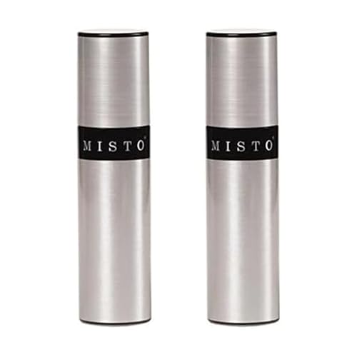 Misto Aluminum Oil Sprayer, Set of 2, Versatile Refillable Aerosol Sprayers for Olive Oil, Vinegar, Lemon Juice, Dressings, and More, Ideal for Cooking, BBQ, and Air Fryers - Image 1