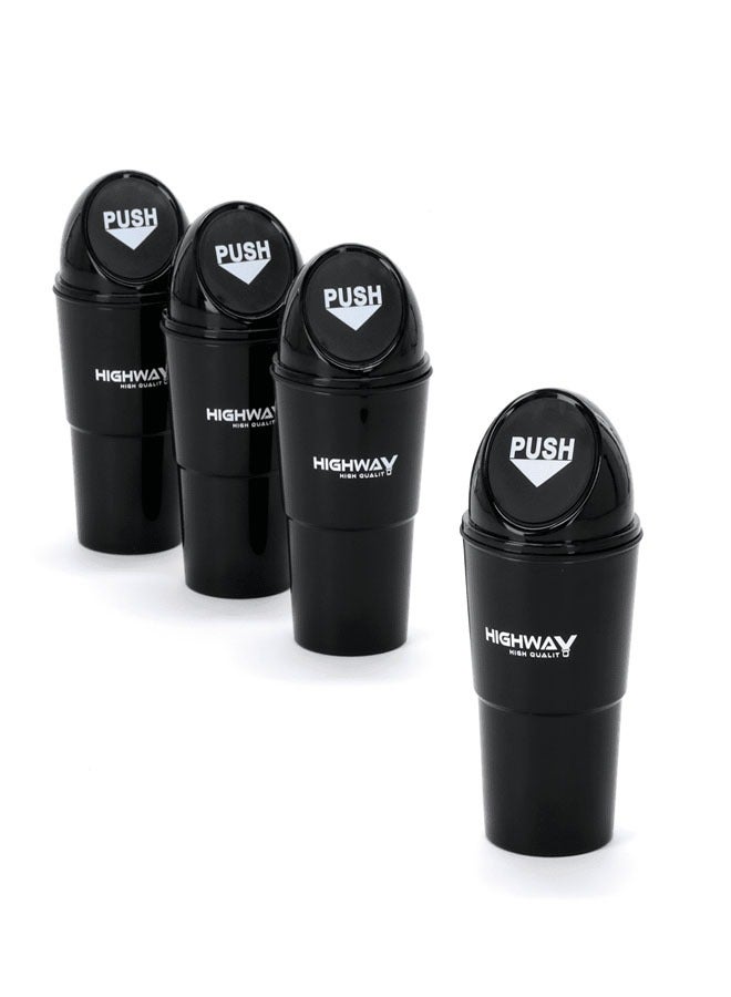 HIGHWAY 4 car trash cans with push-on lid - Image 1