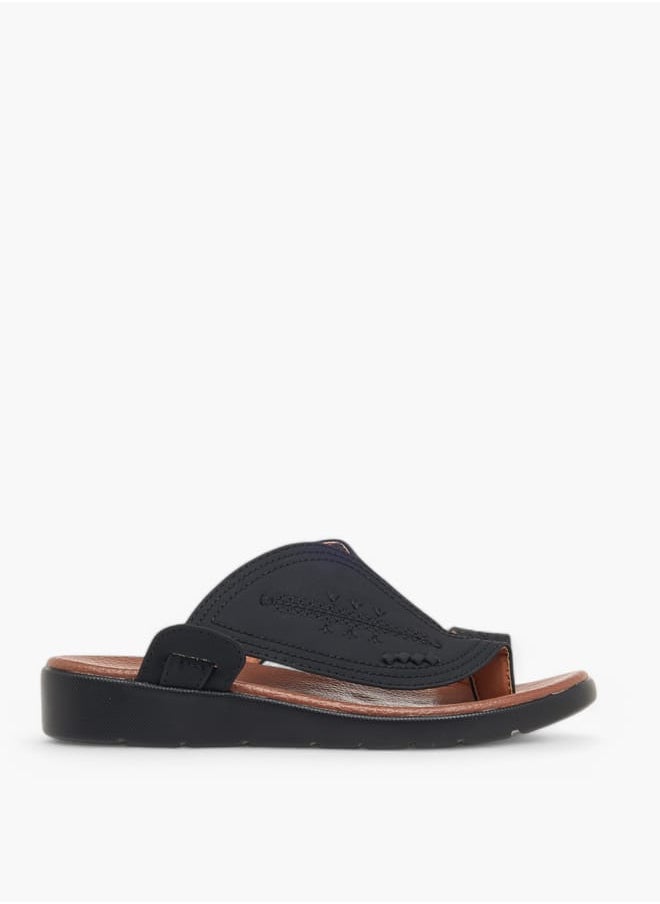 LBL by Shoexpress Boys Embroidery Detail Slip-On Arabic Sandals  - Image 1
