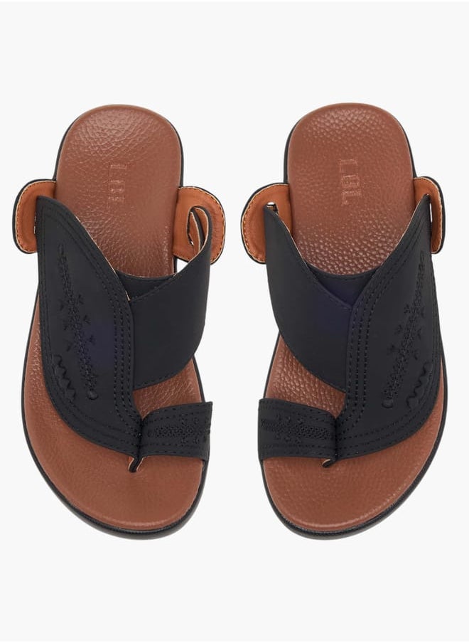 LBL by Shoexpress Boys Embroidery Detail Slip-On Arabic Sandals  - Image 2