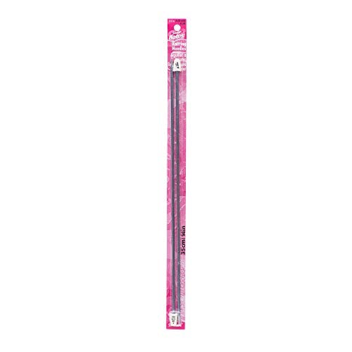 Susan Bates 11114-5 14-Inch Silvalume Single Point Knitting Needle, 3.75mm, Steel Grey - Image 2