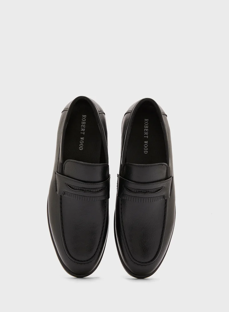 Robert Wood Saddle Details Classic Formal Slip Ons