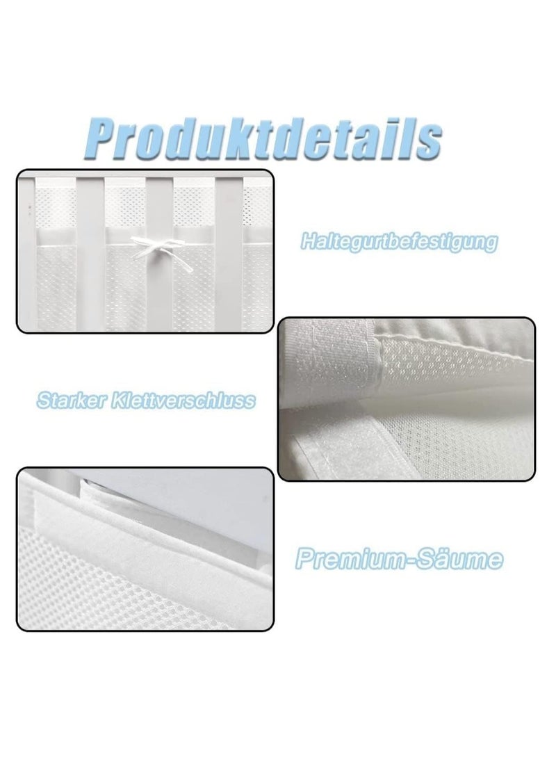 Gonice Foldable Crib Bumpers, Crib Bumper Protector, Baby Crib Protector, Crib Protector, Baby Crib Mesh, Breathable Mesh Baby Crib  - Image 2