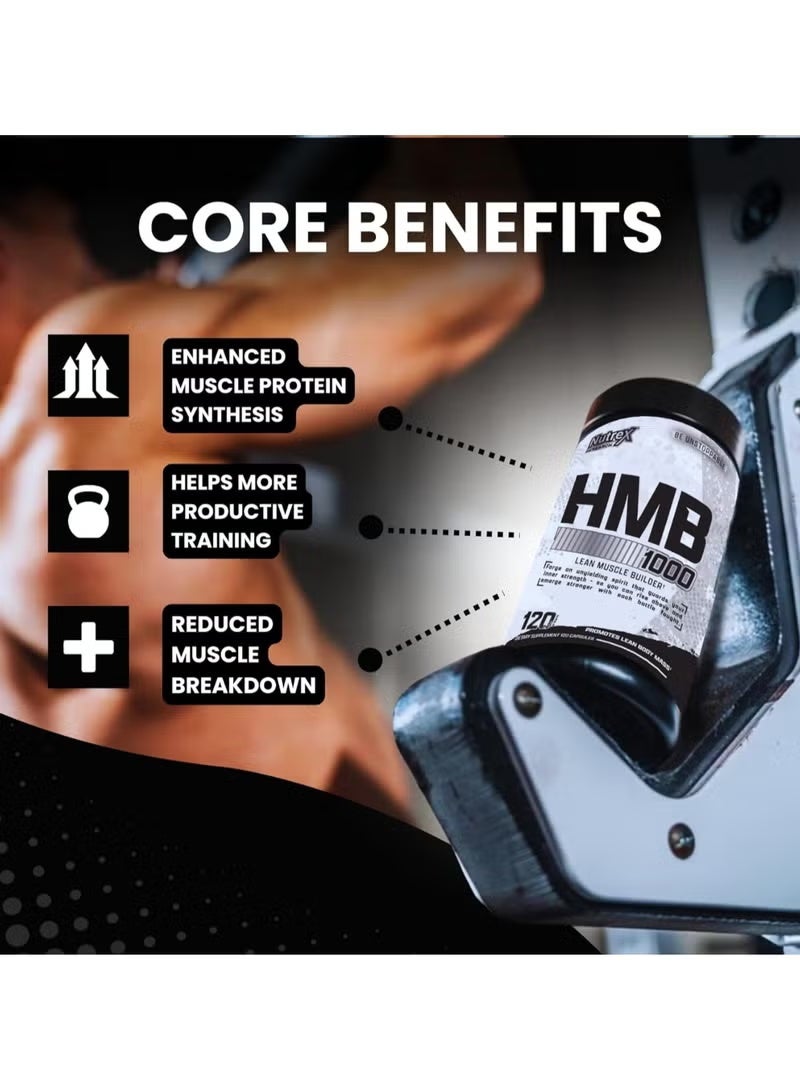 Nutrex Research, HMB 1000, 120 Capsules - Image 3