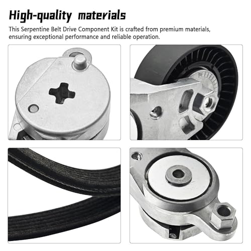 GOLACOD Engine Serpentine Belt Drive Kit with Tensioner Compatible with Toyota Camry 2012-2017, Fit for RAV4 2009-2018, Fit for Scion tC 2011-2016 39106, 49449, 89660, SK39106, 166200V020, 166200V021 - Image 3