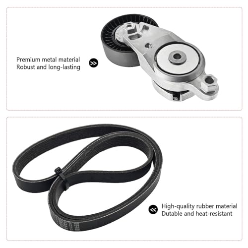 GOLACOD Engine Serpentine Belt Drive Kit with Tensioner Compatible with Toyota Camry 2012-2017, Fit for RAV4 2009-2018, Fit for Scion tC 2011-2016 39106, 49449, 89660, SK39106, 166200V020, 166200V021 - Image 4