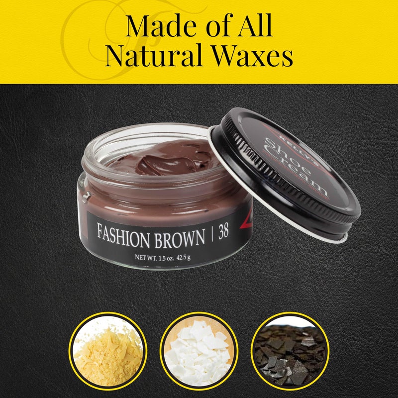 KELLYS Kelly's Fashion Brown Shoe Polish 1.5 oz - Professional Leather Shoe Cream - Image 4