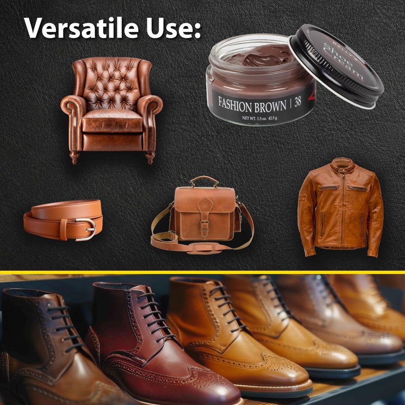 KELLYS Kelly's Fashion Brown Shoe Polish 1.5 oz - Professional Leather Shoe Cream - Image 5