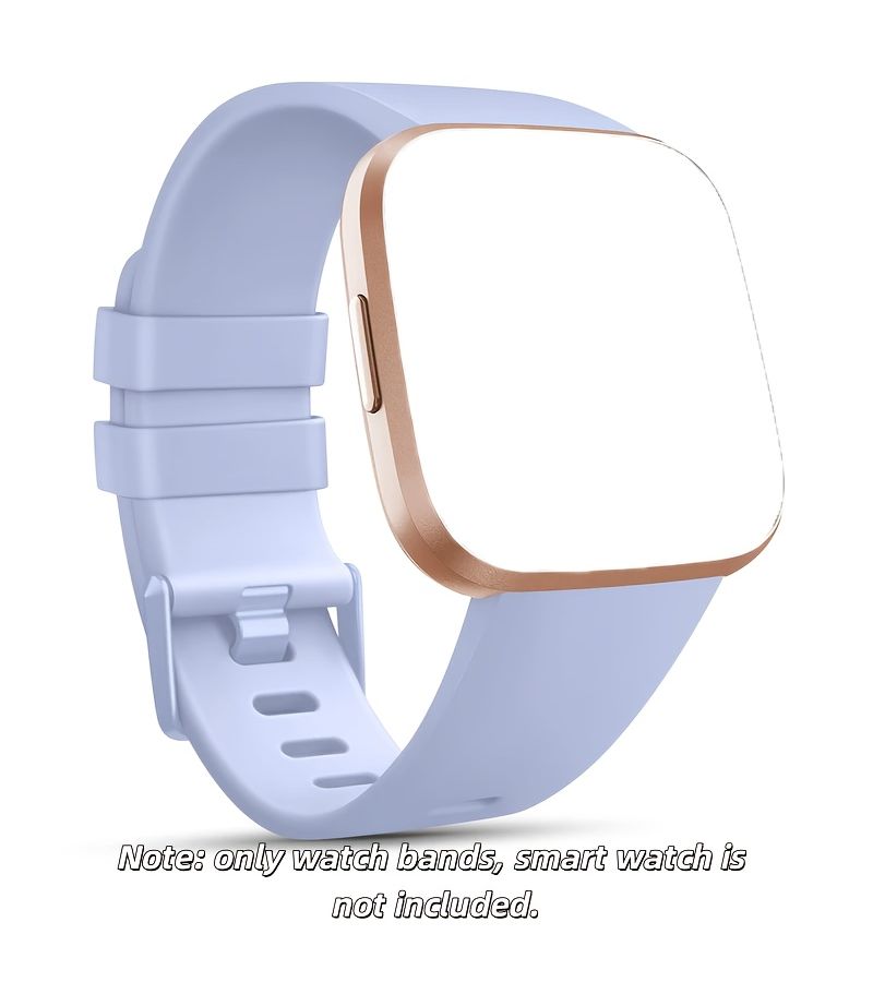 حزام بديل أرجواني فاتح (S-Light Purple) متوافق مع ساعة Fitbit Versa وVersa 2 وLite من Smart Watch Band - Image 1