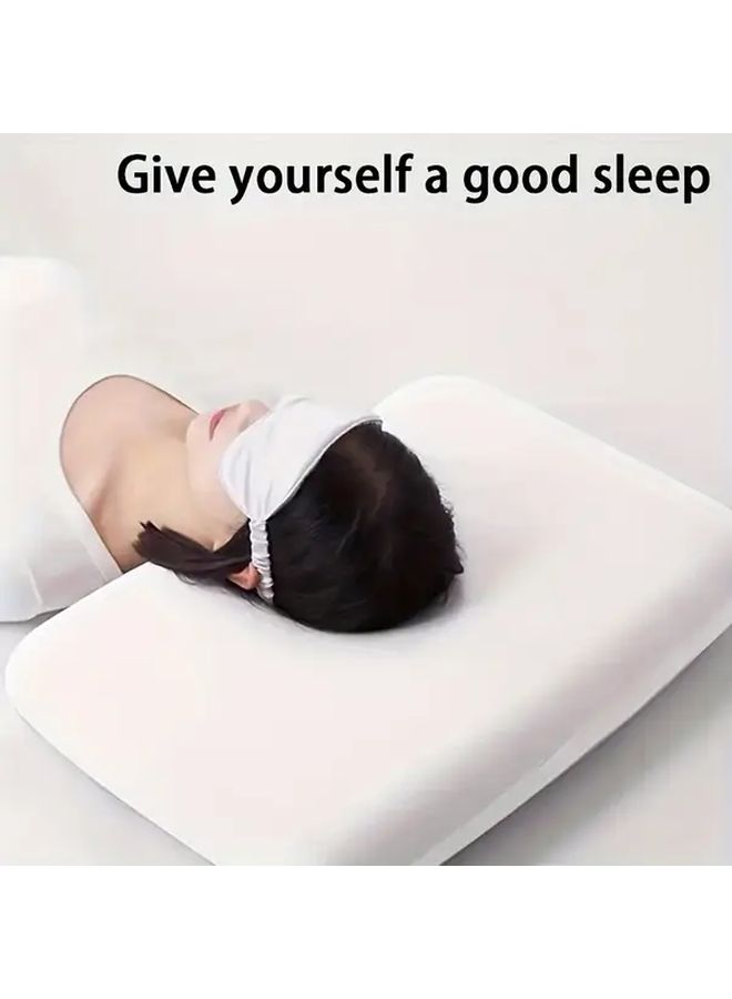White Disposable Pillowcase Set 2 Pack Non Woven Breathable Dirt Proof Universal Fit - Image 4