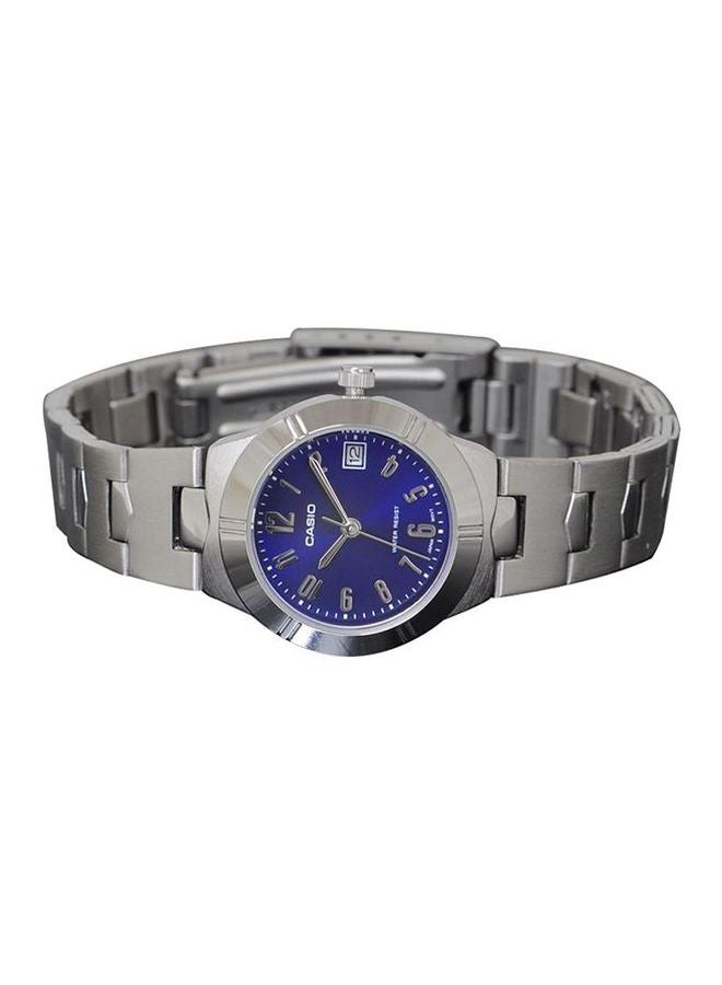 CASIO Women Water Resistant Analog Watch LTP-1241D-2A2DF - 33 mm - Silver - Image 3