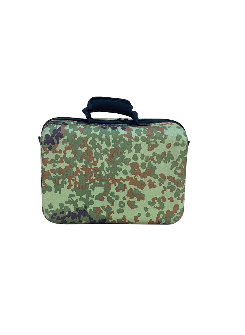Travel Handbag For PS5 Console Shockproof Shoulder Bag Green Army2