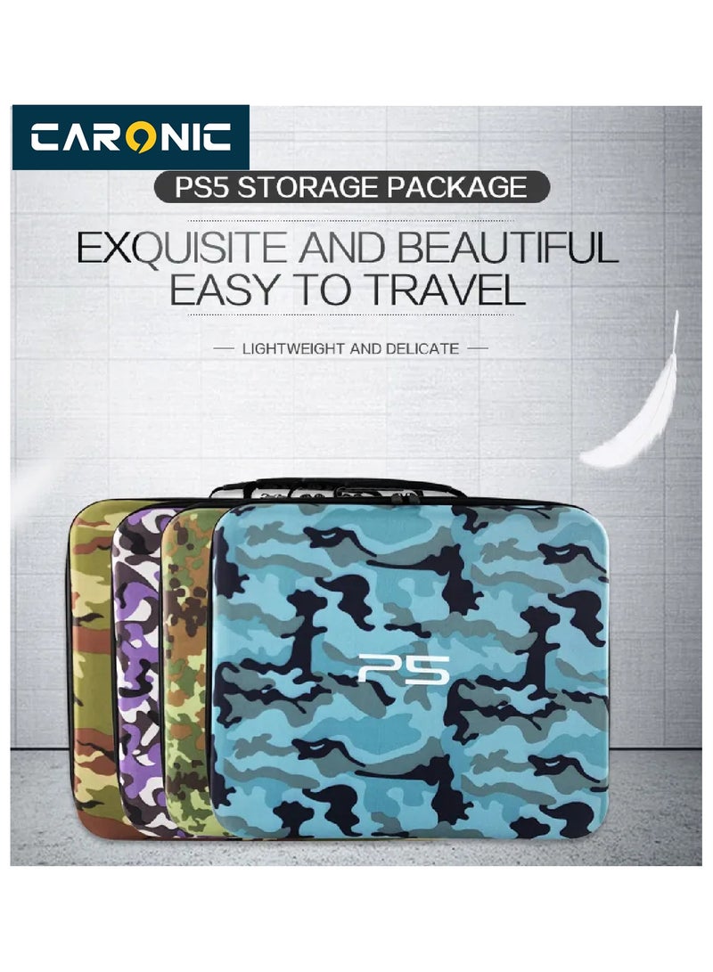 Travel Handbag For PS5 Console Shockproof Shoulder Bag Green Army2