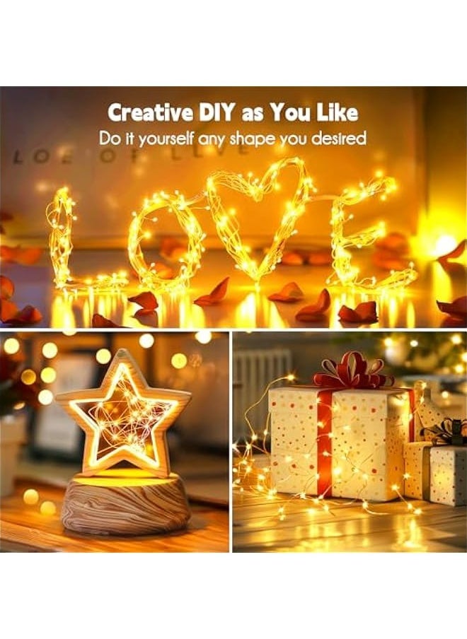 Generic 39 Ft Waterproof Silver Wire Fairy Lights with 10 LEDs for Wedding and Outdoor Decor, Warm White Color, Plug-in Adaptor Included  - Image 2