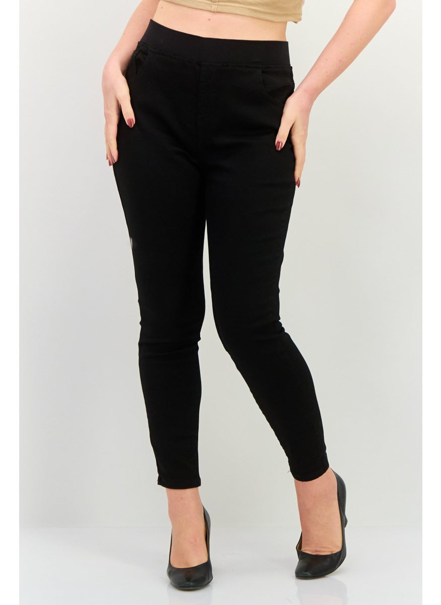 Cotton On Maternity Stretch Fit Denim Jeans, Black  - Image 1