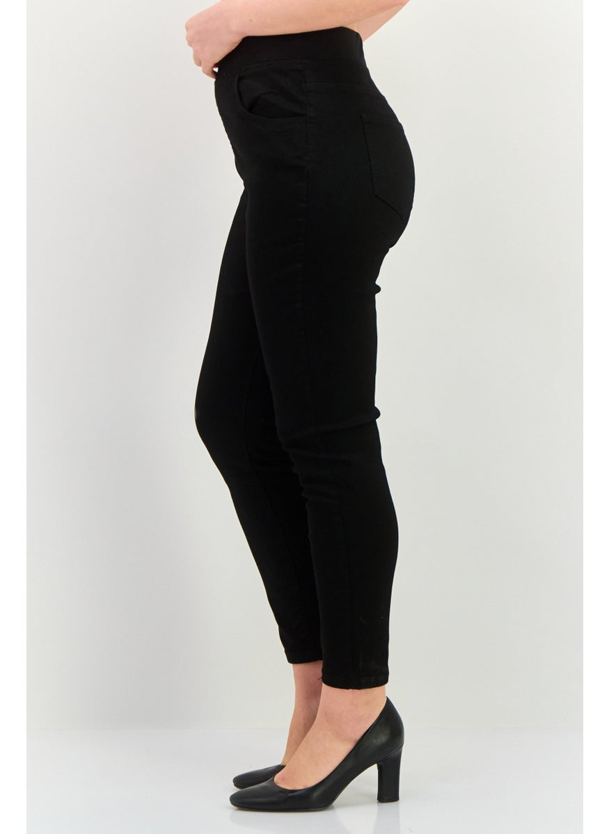 Cotton On Maternity Stretch Fit Denim Jeans, Black  - Image 2