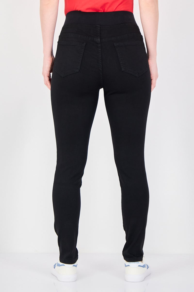 Cotton On Maternity Stretch Fit Denim Jeans, Black - Image 3
