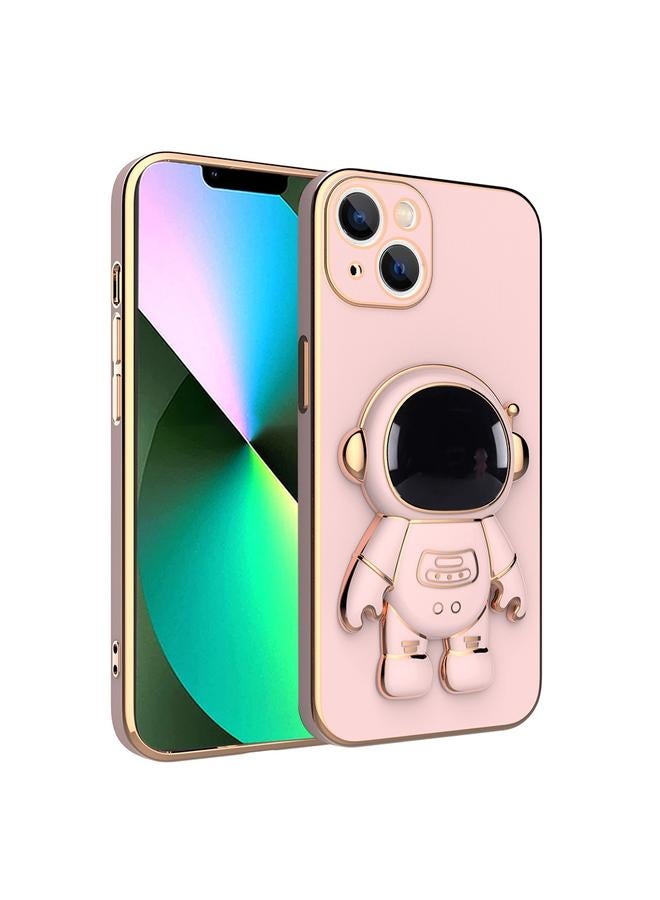 S-TOP Case For iPhone 13 Pro Max Plating Astronaut Holder Phone Case - Image 1