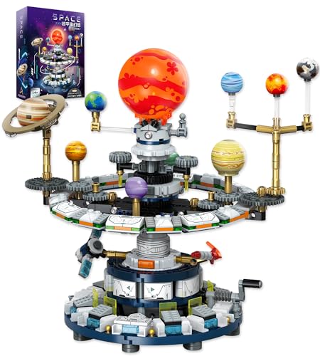 Loyratche Rotatable Solar System Building Set Space Exploration Building Blocks Set Solar System Toys for Birthday for Teens Ages 1214 963pcs - Image 1