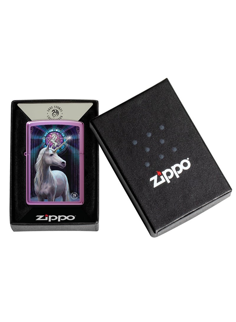 Ci017429 24747 Anne Stokes Collection High Polish Purple Windproof Lighter
