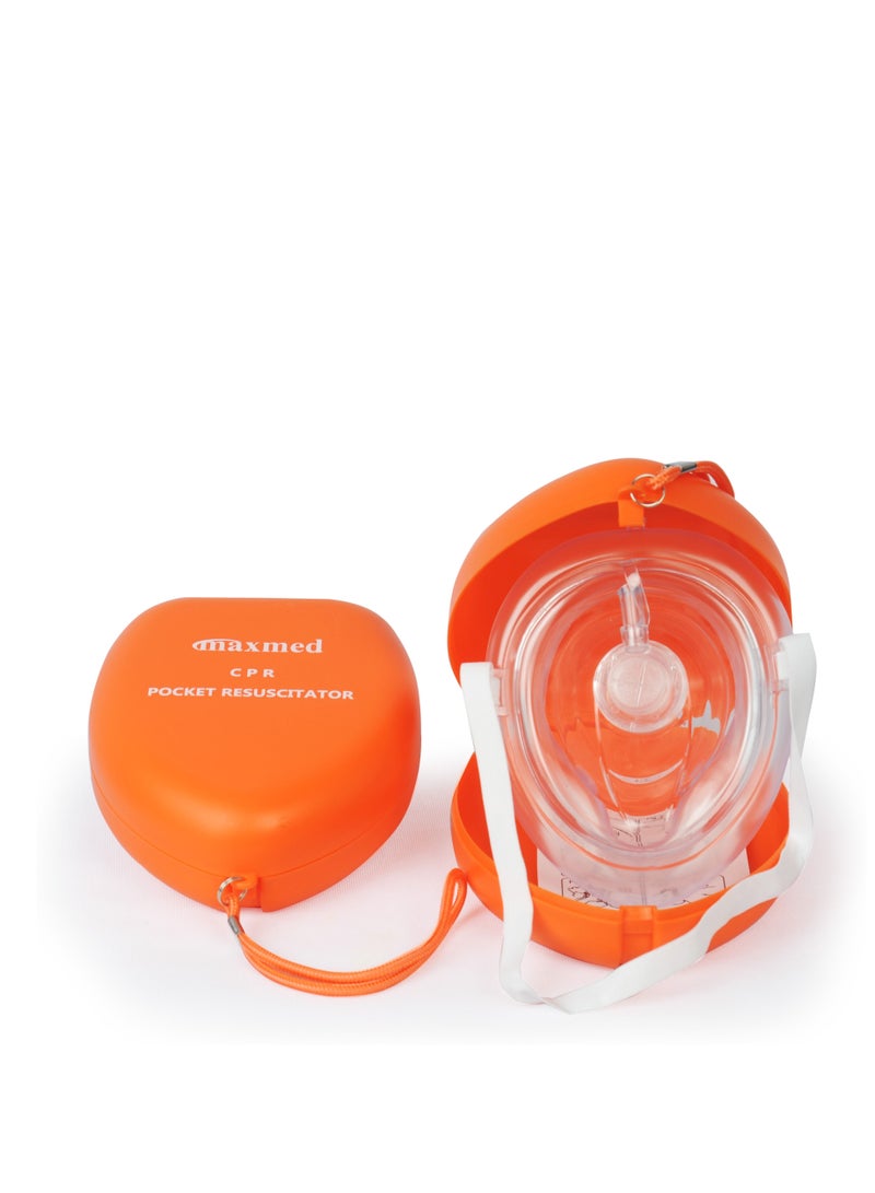 CPR Resuscitator Mask Rescue Emergency First Aid Breathing Mask - 1 Pcs