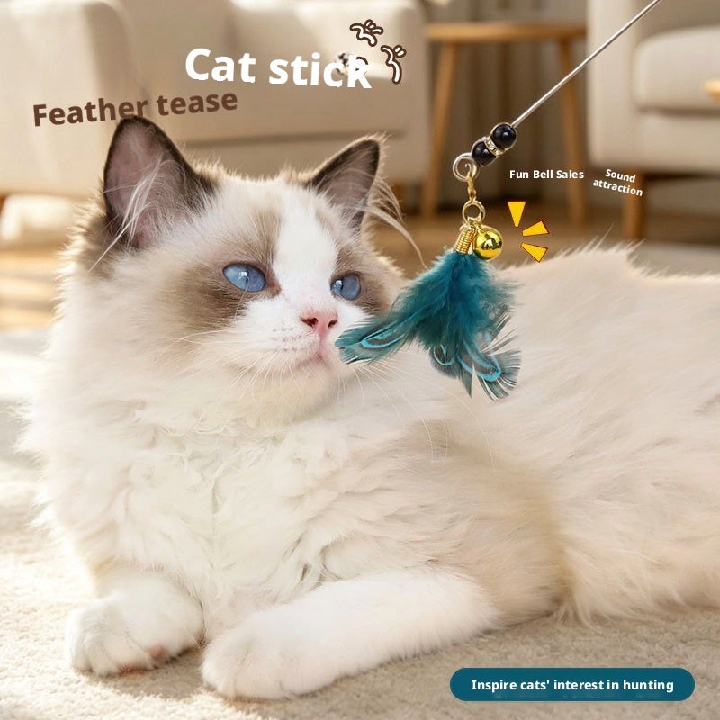 Hartli Cat Toy Wand with Feathers - Image 3