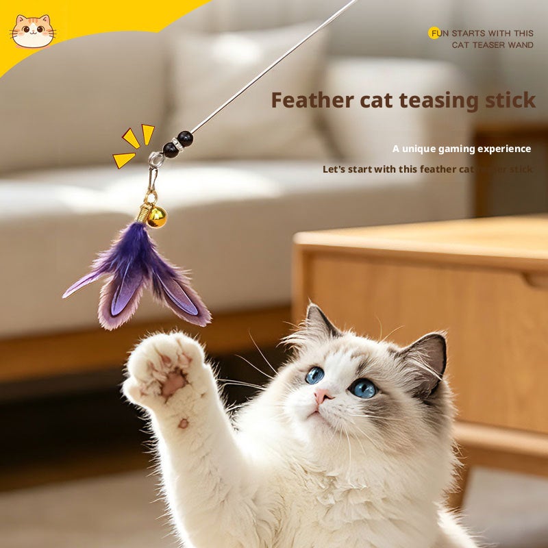 Hartli Cat Toy Wand with Feathers - Image 2