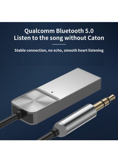 Super ZYouth Aux Bluetooth Adapter for Car,Essager Noise Cancelling Bluetooth 5.0 Receiver,Lossless Music USB to 3.5mm Jack Audio Adapter with Built-in Microphone for Car Kits/Home Stereo/Handsfree Call Speaker  - Image 2