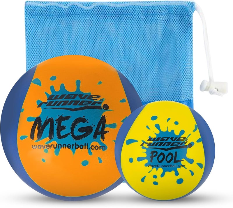 Wave Runner Soft Foam Water Pack Bundle Speed Duo Set Water Bouncing Grip Balls Great Summer Toy Beach Swimming Pool River Lake - Image 2
