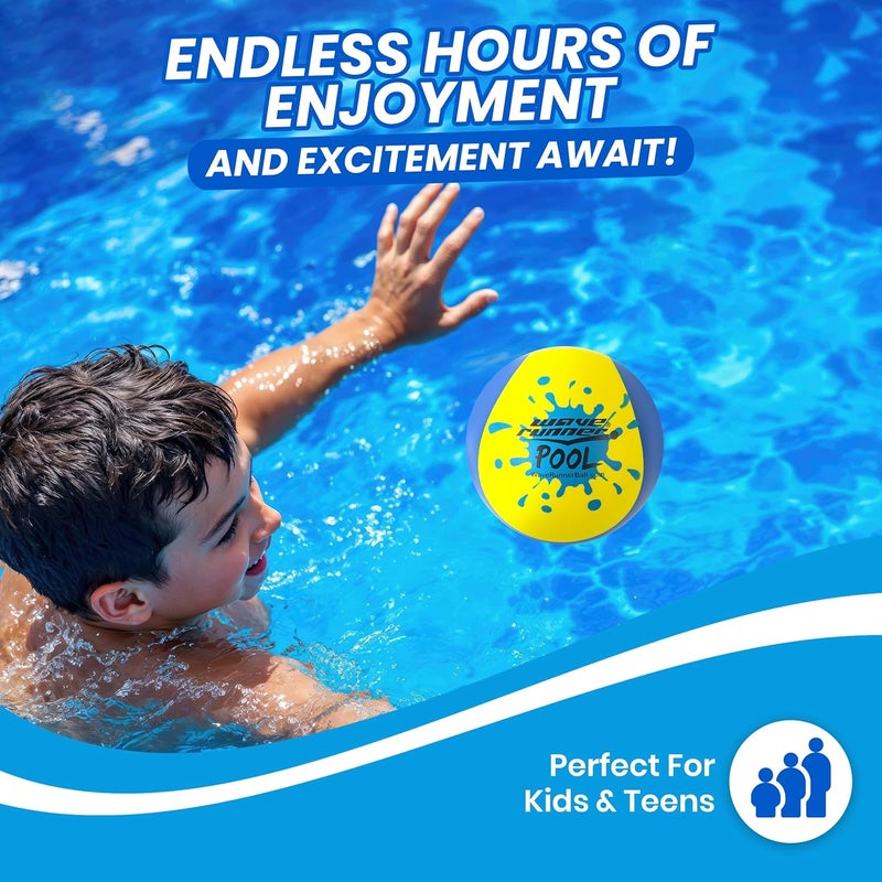 Wave Runner Soft Foam Water Pack Bundle Speed Duo Set Water Bouncing Grip Balls Great Summer Toy Beach Swimming Pool River Lake - Image 4