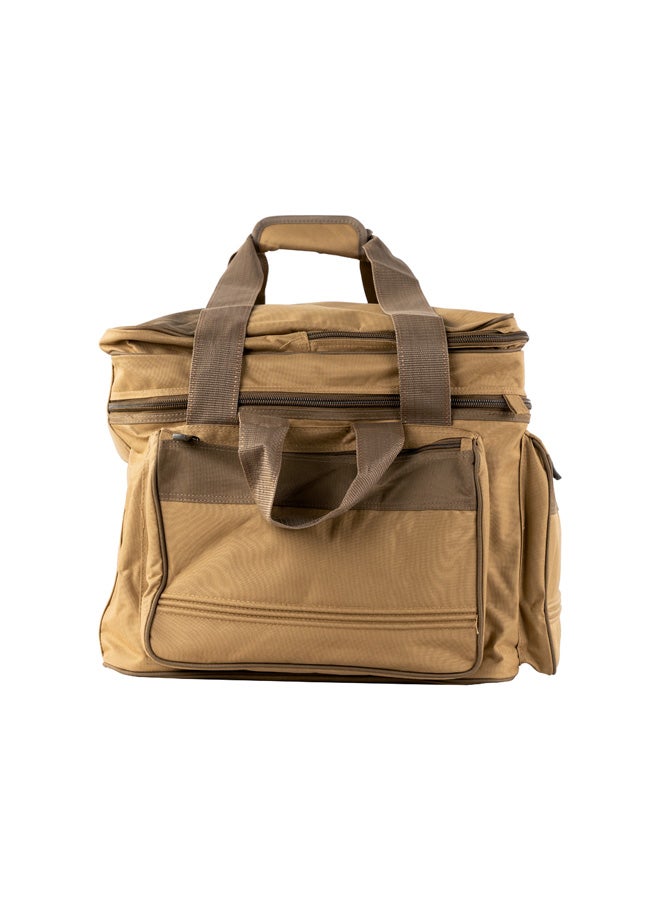 السنيدي، شنطة عزبة وسط للرحلات مجمعة، شنطة كشتات، كاكي، 17 قطعة | مقاس 74*47*40سم - Image 4