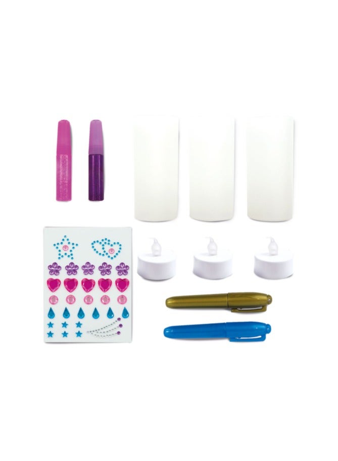 ADDO Out To Impress Twinkling Tea Lights Holder, Battery Operated | Decorate & Personalise your Tea Light Holder | Arts & Craft | DIY Craft Kit | Do it Yourself | Educational & Learning | Imaginative Play | Creative Gift for Kids and Adults - Image 3