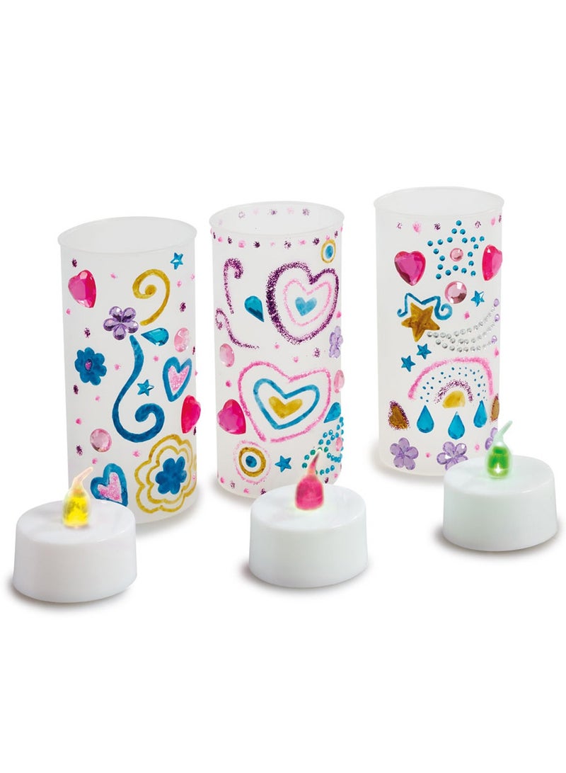 ADDO Out To Impress Twinkling Tea Lights Holder, Battery Operated | Decorate & Personalise your Tea Light Holder | Arts & Craft | DIY Craft Kit | Do it Yourself | Educational & Learning | Imaginative Play | Creative Gift for Kids and Adults - Image 4