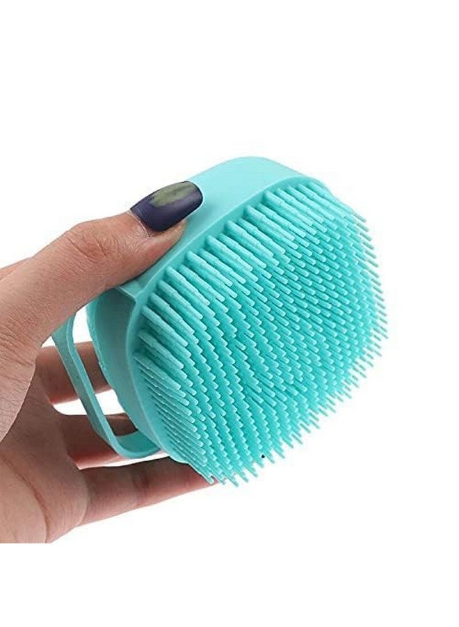 RiddhiTrade Body Scrubber with Soap Dispenser Brush, Silicone Exfoliating Brushes, Soft Body Exfoliator, Bath Loofah for Babies, Kids, Women, Men and Pets (Multicolor) - Pack of 2 - Image 5