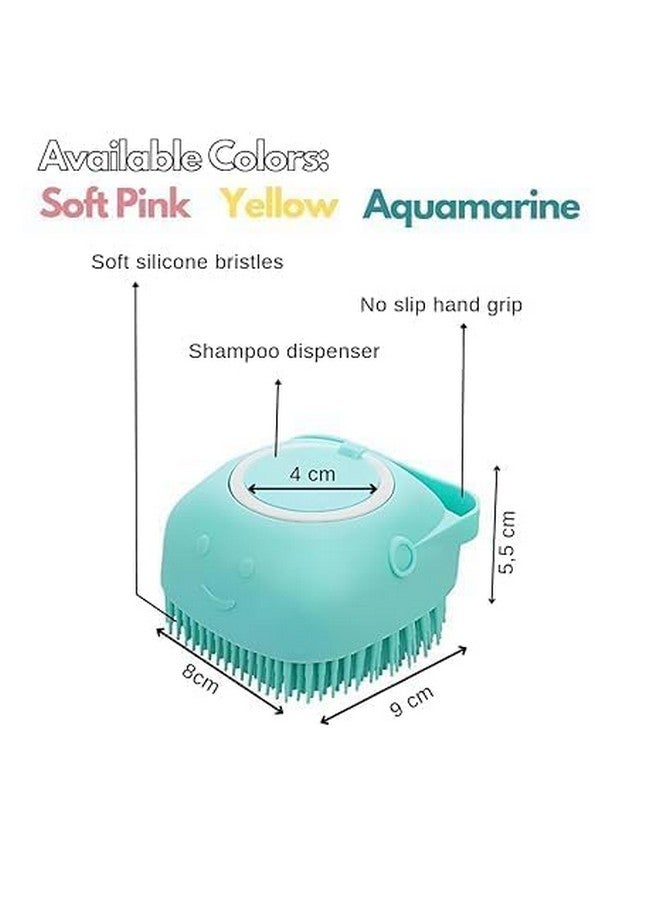RiddhiTrade Body Scrubber with Soap Dispenser Brush, Silicone Exfoliating Brushes, Soft Body Exfoliator, Bath Loofah for Babies, Kids, Women, Men and Pets (Multicolor) - Pack of 2 - Image 3