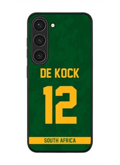 Rugged Black Edge Case for Samsung Galaxy S23 5G, Slim fit Soft Case Flexible Rubber Edges Thin Cover - Player Name - David Miller, Jersey Number- 10