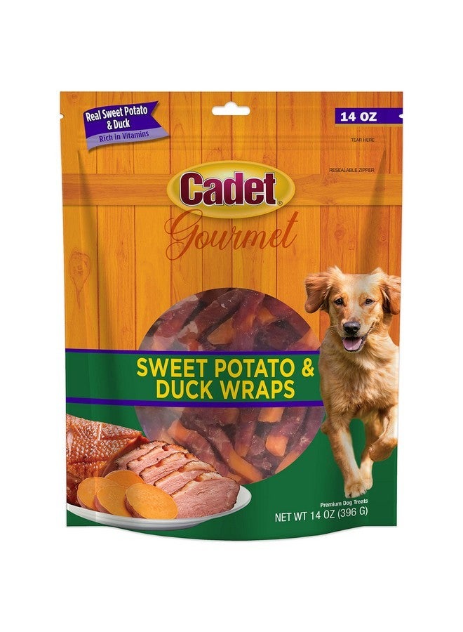 كاديت جورميه، لفائف البطاطا الحلوة والدجاج، مضغ الكلاب محدود المكونات، مكافآت تدريب صحية وطبيعية للكلاب الصغيرة والكبيرة، 14 أونصة - Image 1