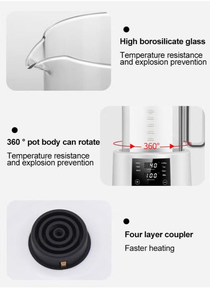 McDou - Thermostatic kettle household baby milk regulator baby intelligent insulation kettle boiler health pot large capacity hot milk regulator - Image 1