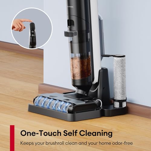 Ultenic Wet Dry Vacuum Cleaner, Cordless Vacuum Mop Combo with Self-Cleaning, 50min Runtime, Smart Mess Detection, Edge Cleaning, LED Display, 3-in-1 Floor Cleaner Machine for Hard Floor, AC1 Elite - Image 5