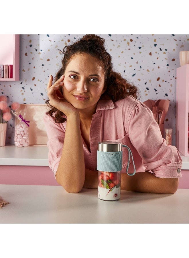 مولينكس Moulinex Lightmix, Portable Blender, 300ml, Eucalyptus - LM1C0410 50 W LM1C0410 grey - Image 4