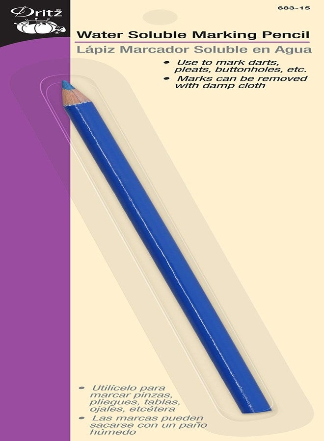 دريتز قلم تحديد قابل للذوبان في الماء من دريتز، عبوة من قطعة واحدة، أزرق فاتح - Image 1