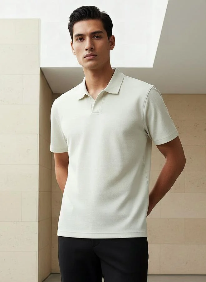Splash FAV Men Short Sleeves Johnny Collar Polo T shirt