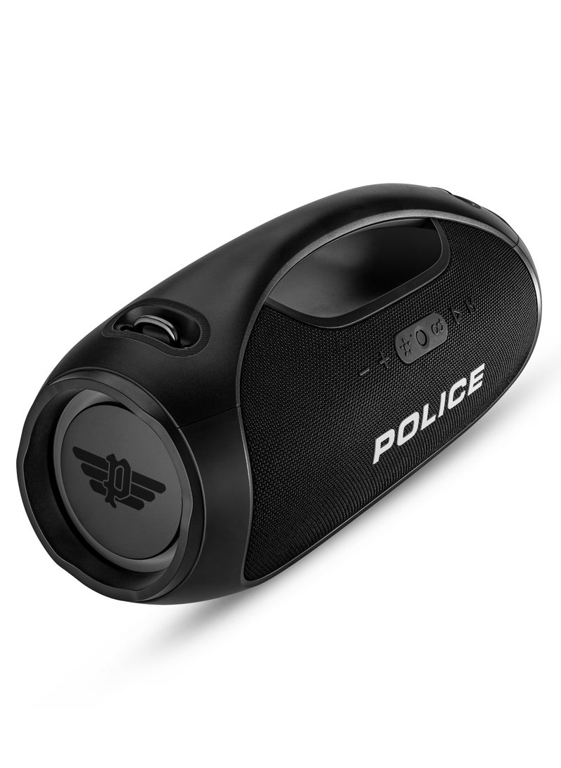 POLICE Foss 3 True Wireless Stereo Speaker with RGB Lights, 70mm Driver, Type-C Charging, Bluetooth 5.3, 5400 mAh, Black - IPX6  - Image 3