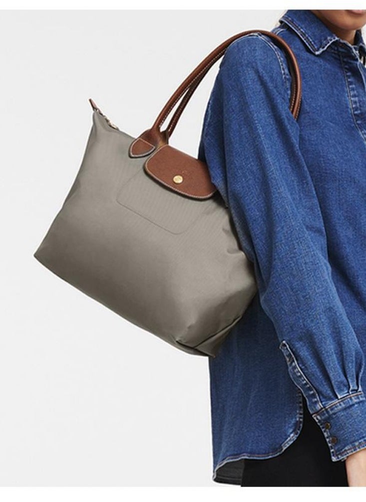 لونج شامب women's oversized tote bag, handbag, shoulder bag gray classic style  - Image 3